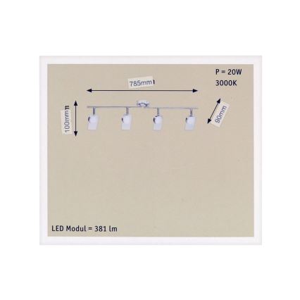 Paulmann 66669 - 4xLED/4,5W Bodové svítidlo WINDOW 230V