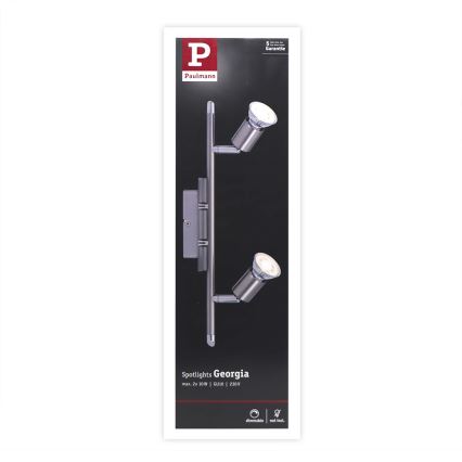 Paulmann 66707 - 2xGU10/10W Bodové svítidlo GEORGIA 230V