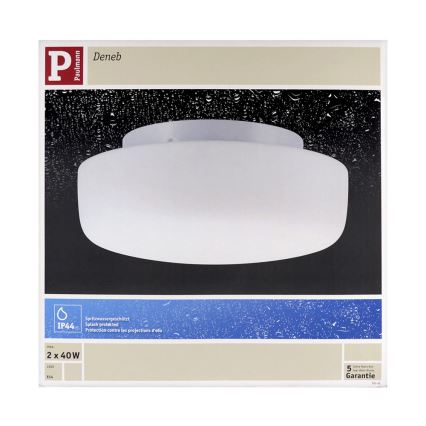 Paulmann 70342 - Koupelnové stropní svítidlo DENEB 2xE14/40W/230V IP44