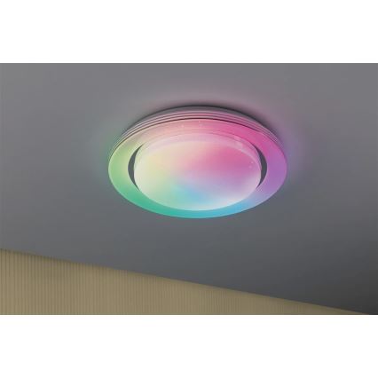 Paulmann 70546 - LED RGBW/22W Stmívatelné stropní svítidlo RAINBOW 230V 3000-6500K + dálkové ovládání