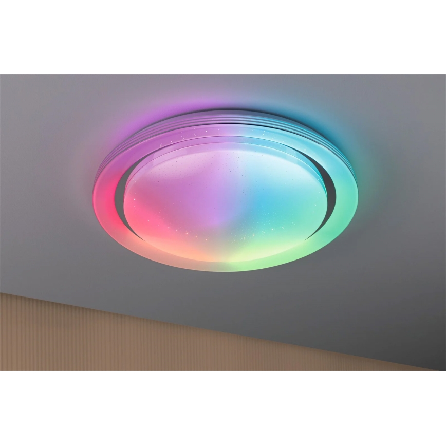 Paulmann 70547 - LED RGBW/38,5W Stmívatelné stropní svítidlo RAINBOW 230V 3000-6500K + dálkové ovládání