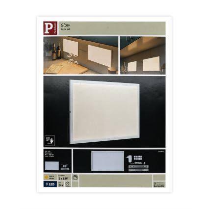 Paulmann 70807 - LED/8W Stmívatelný panel se senzorem GLOW 24/230V