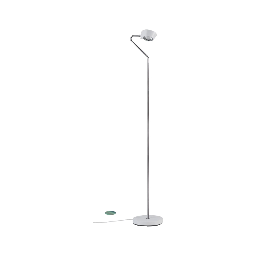 Paulmann 70920 - LED/7,5W Stmívatelná stojací lampa RAMOS 230V bílá/lesklý chrom