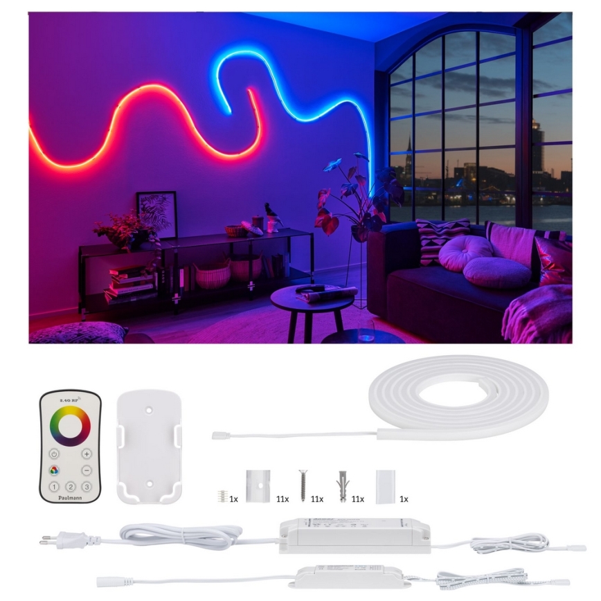 Paulmann 70966 - LED-RGB/27W IP67 Venkovní stmívatelný pásek FLOW 3m 230/24V