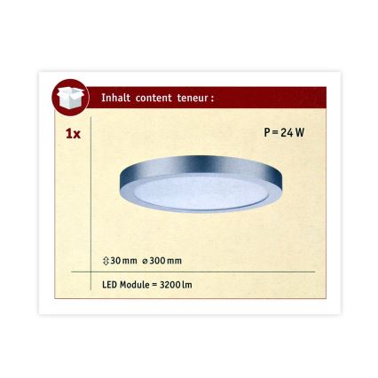 Paulmann 70983 - LED/22W Stropní svítidlo ABIA 230V