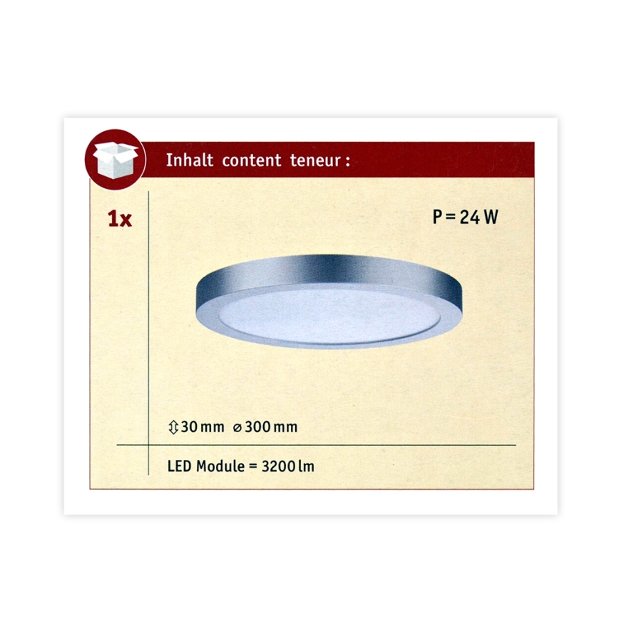 Paulmann 70983 - LED/22W Stropní svítidlo ABIA 230V