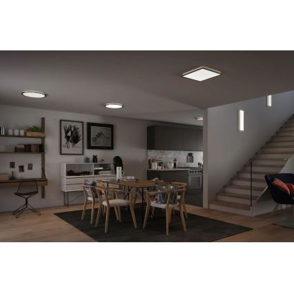 Paulmann 70994 - LED/16W Přisazený panel ATRIA 230V 3000K 29,3x29,6 cm matný chrom