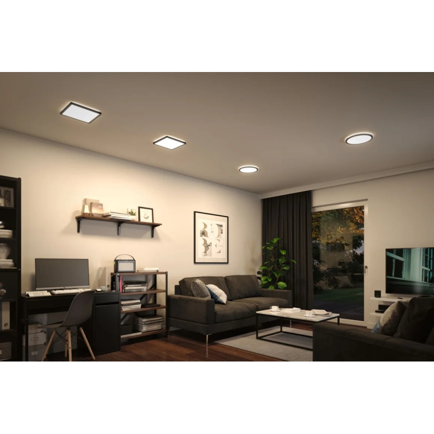 Paulmann 71002 - LED/11,2W Přisazený panel ATRIA 230V 4000K pr. 19 cm černá