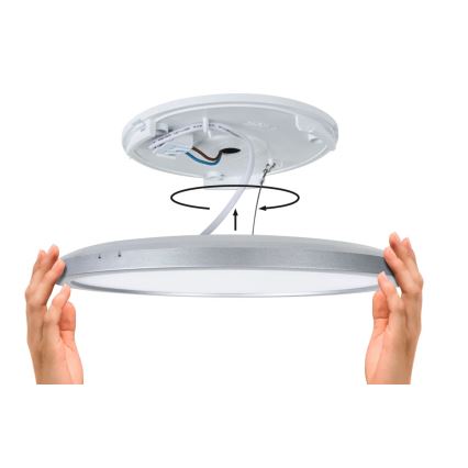 Paulmann 71002 - LED/11,2W Přisazený panel ATRIA 230V 4000K pr. 19 cm černá