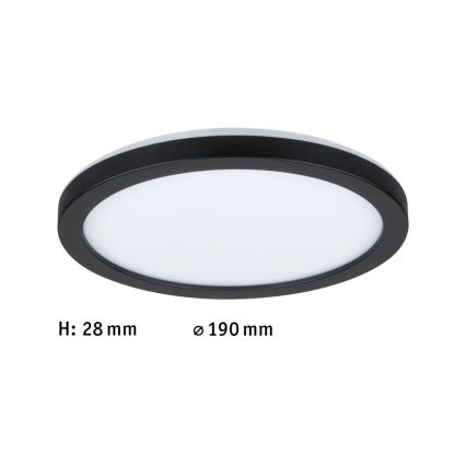 Paulmann 71002 - LED/11,2W Přisazený panel ATRIA 230V 4000K pr. 19 cm černá