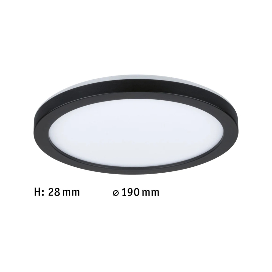 Paulmann 71002 - LED/11,2W Přisazený panel ATRIA 230V 4000K pr. 19 cm černá