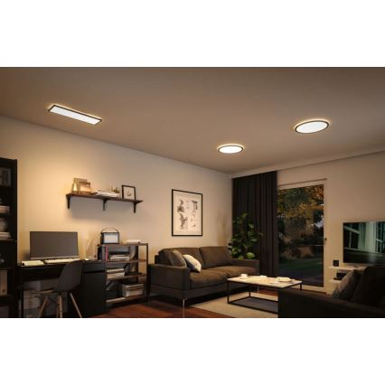 Paulmann 71003 - LED/22W Stmívatelný panel ATRIA 230V 3000K 20x58 cm černá