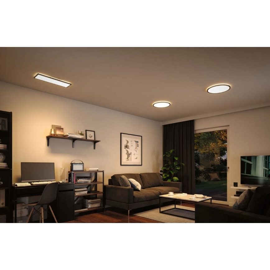 Paulmann 71003 - LED/22W Stmívatelný panel ATRIA 230V 3000K 20x58 cm černá