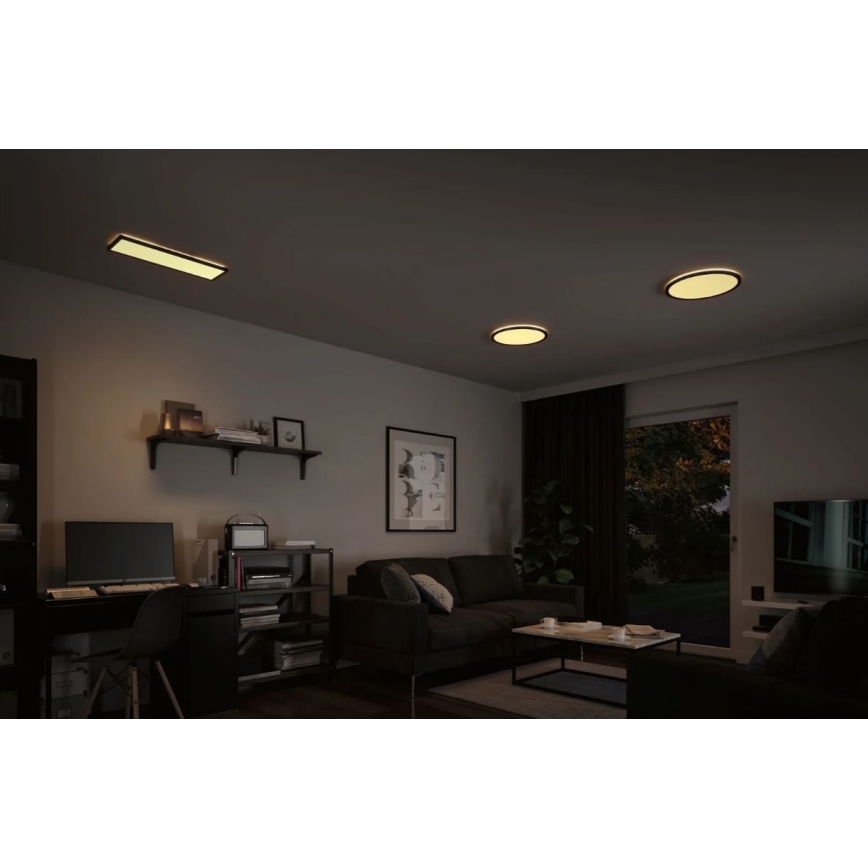Paulmann 71003 - LED/22W Stmívatelný panel ATRIA 230V 3000K 20x58 cm černá