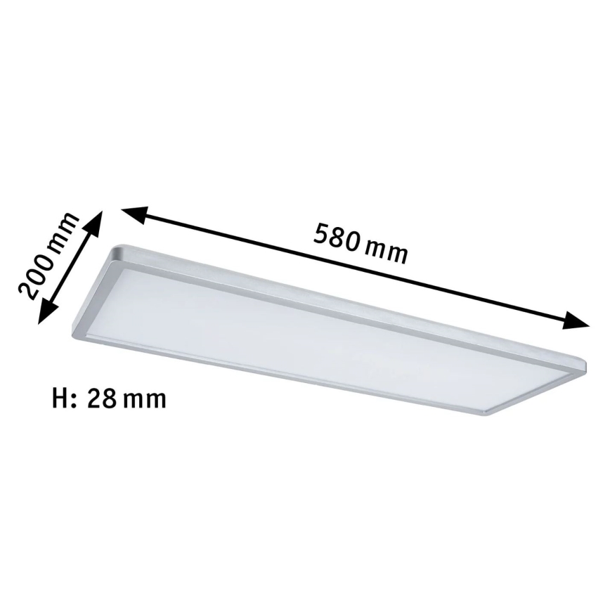 Paulmann 71020 - LED/20W RGBW Stmívatelný panel ATRIA 230V 4000K 20x58 cm + dálkové ovládání