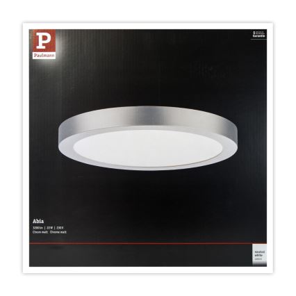 Paulmann 71023 - LED/22W Stropní svítidlo ABIA 230V matný chrom