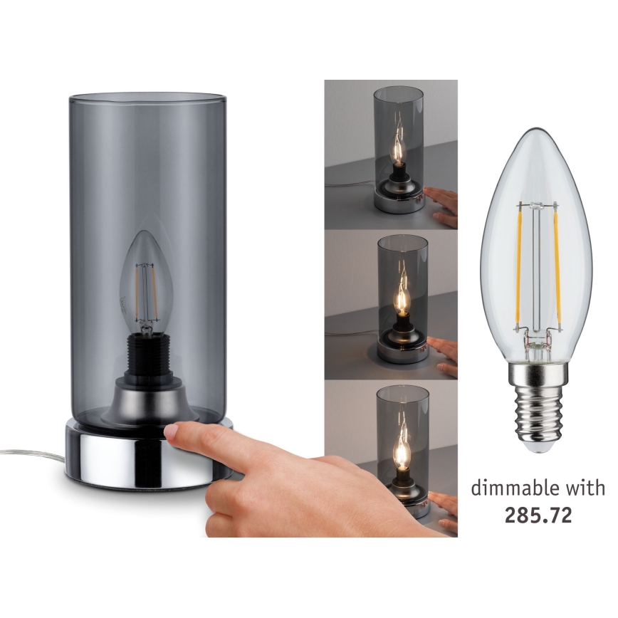 Paulmann 77056 - 1xE14/40W Dotyková stolní lampa PINJA 230V