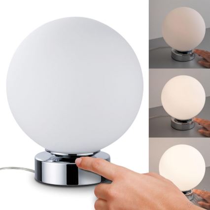 Paulmann 77057 - 1xE14/20W Stmívatelná dotyková stolní lampa AARI 230V