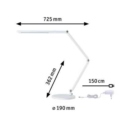 Paulmann 78911 - LED/10,6W Stmívatelná stolní lampa FLEXBAR 230V 3000/4000/6500K