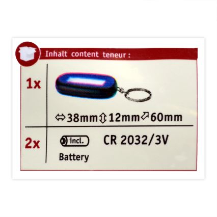 Paulmann 78968 - LED/1W Přívěšek na klíče MINI KEY