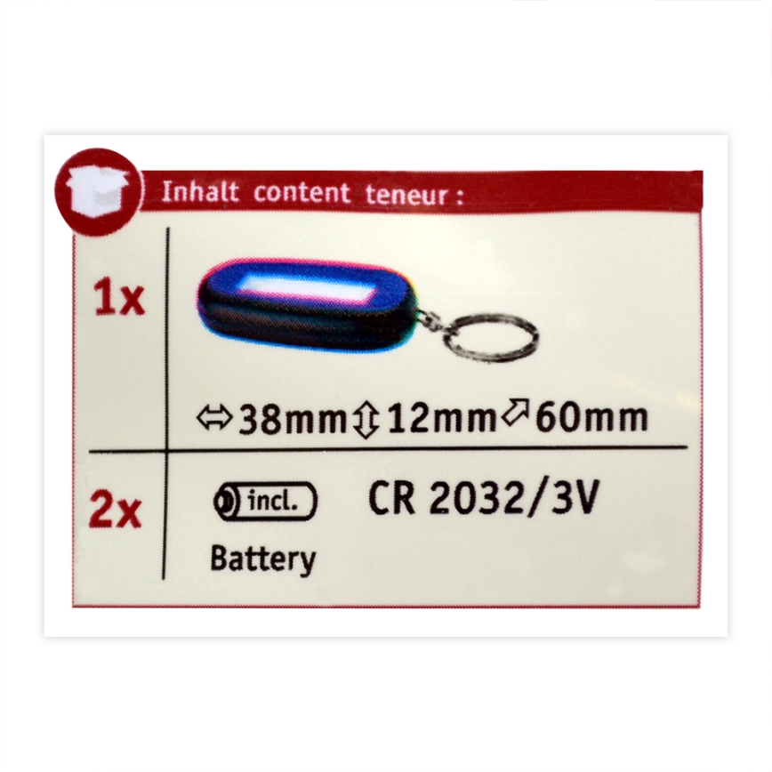 Paulmann 78968 - LED/1W Přívěšek na klíče MINI KEY