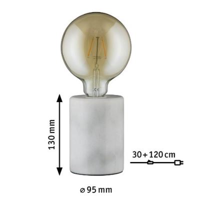 Paulmann 79601 - 1xE27/20W Stolní lampa NORDIN 230V