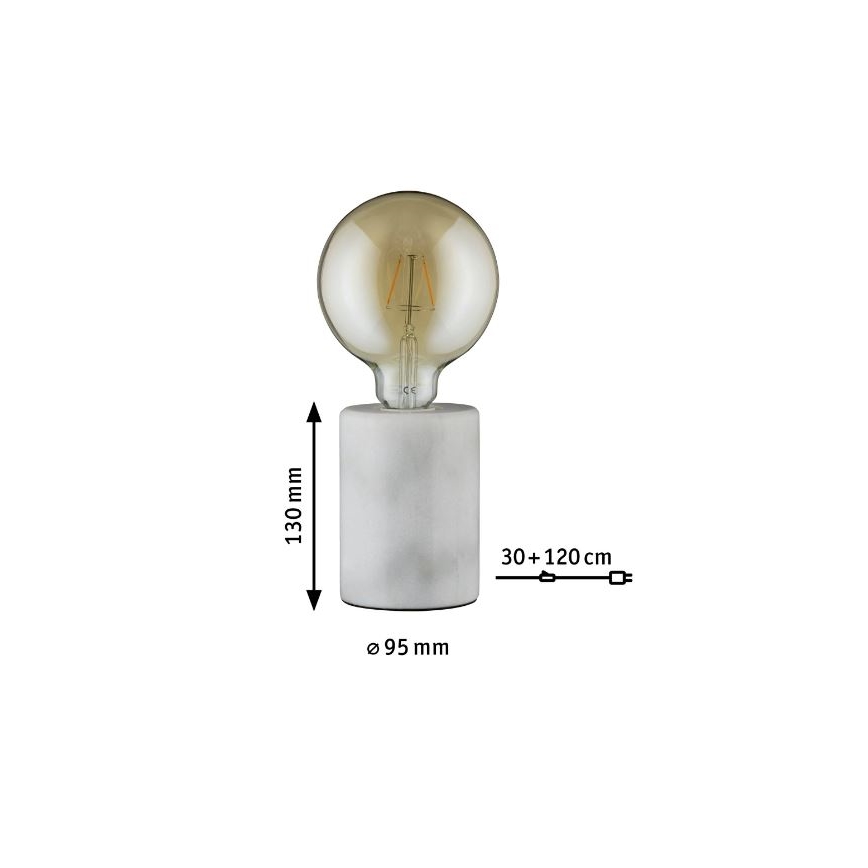 Paulmann 79601 - 1xE27/20W Stolní lampa NORDIN 230V