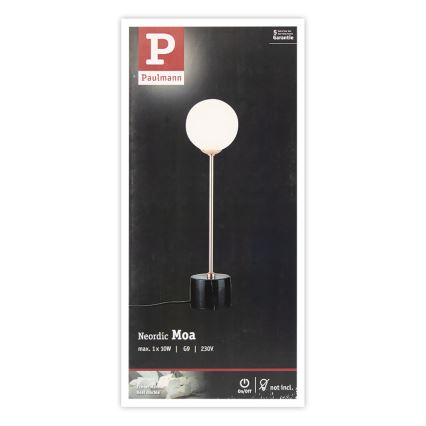 Paulmann 79662 - 1xG9/10W Stolní lampa NEORDIC MOA 230V