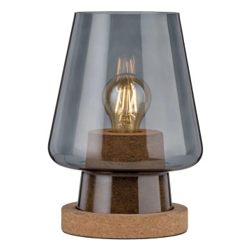Paulmann 79736 - 1xE27/20W Stolní lampa IBEN 230V kouřová