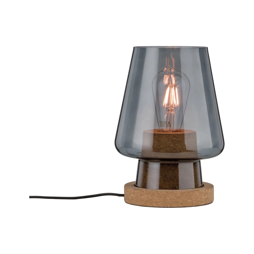 Paulmann 79736 - 1xE27/20W Stolní lampa IBEN 230V kouřová