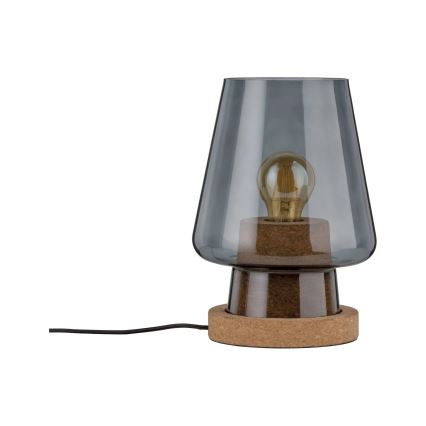 Paulmann 79736 - 1xE27/20W Stolní lampa IBEN 230V kouřová