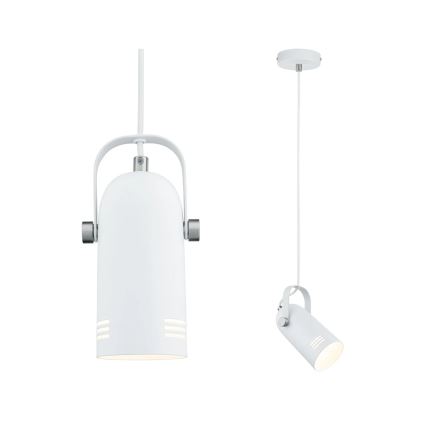 Paulmann 79767 - LED 1xE27/8W Lustr na lanku LAVEA 230V bílá