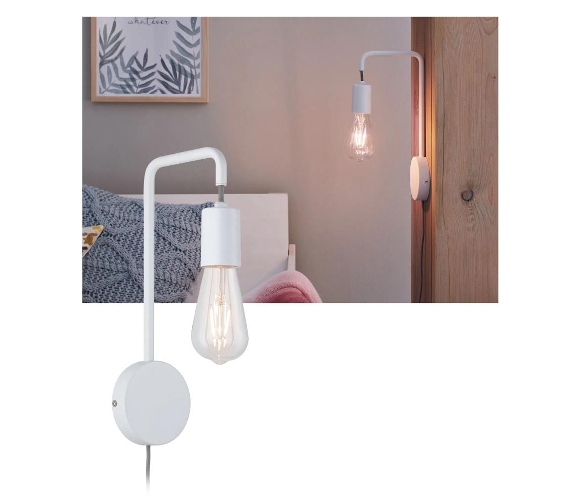 Paulmann 79811 - 1xE27/40W Nástěnné svítidlo CALVANI 230V bílá 79811