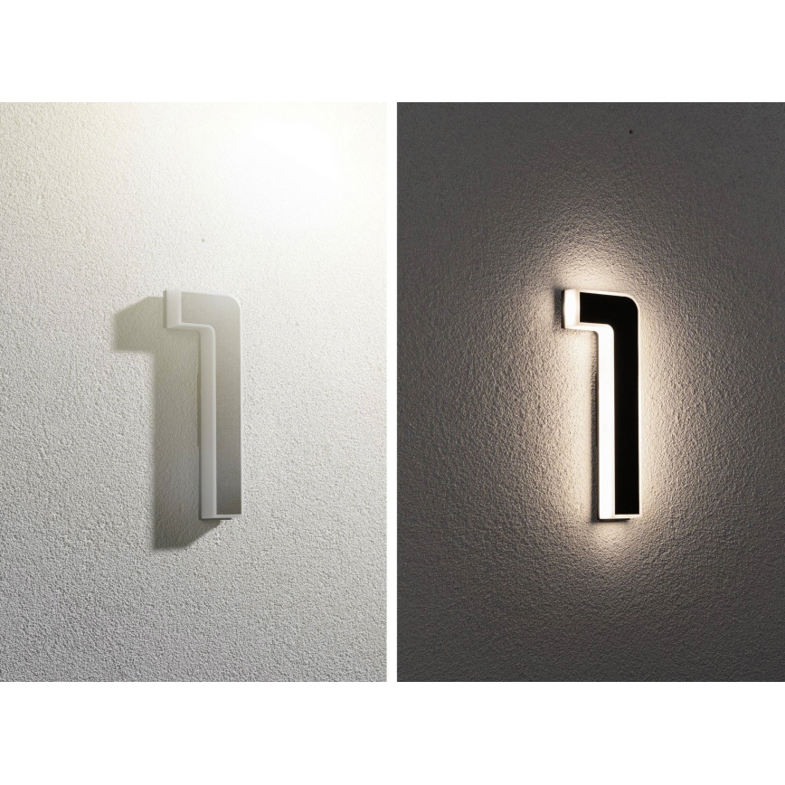 Paulmann 79842 - LED/0,2W IP44 Solární domovní číslo 1,2V 1500 mAh