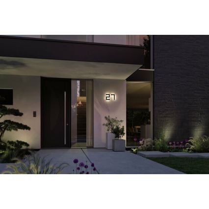 Paulmann 79842 - LED/0,2W IP44 Solární domovní číslo 1,2V 1500 mAh