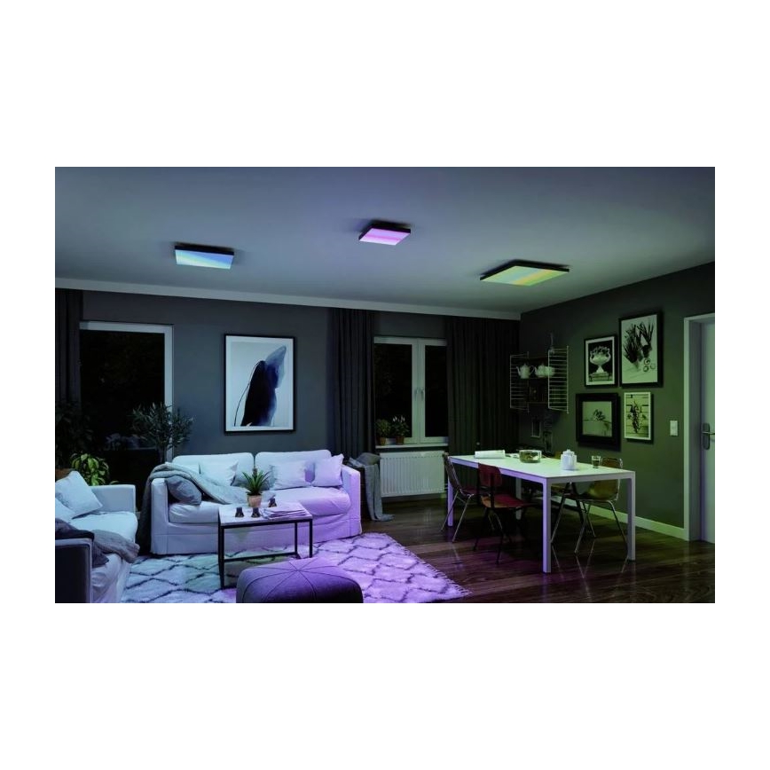 Paulmann 79908 - LED/19W RGBW Stmívatelné stropní svítidlo VELORA 230V 3000-6500K + dálkové ovládání