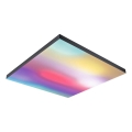 Paulmann 79913 - LED/31W RGBW Stmívatelné stropní svítidlo LORIA 230V 3000-6500K 59,5x59,5 cm černá + dálkové ovládání