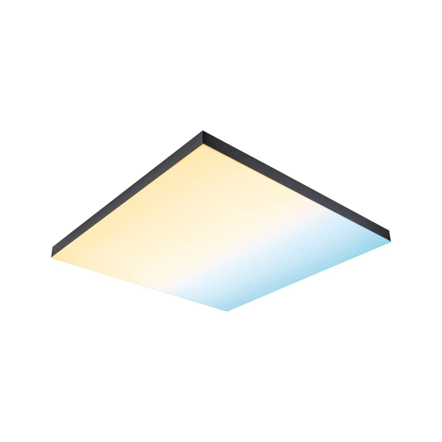 Paulmann 79913 - LED/31W RGBW Stmívatelné stropní svítidlo LORIA 230V 3000-6500K 59,5x59,5 cm černá + dálkové ovládání