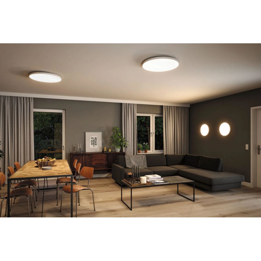 Paulmann 79929 - LED/22W RGBW Stmívatelné stropní svítidlo LORIA 230V pr. 40 cm bílá