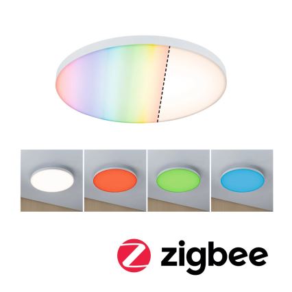 Paulmann 79929 - LED/22W RGBW Stmívatelné stropní svítidlo LORIA 230V pr. 40 cm bílá