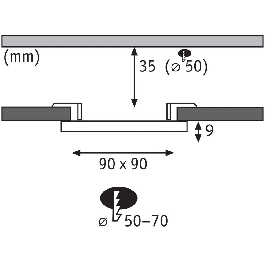 Paulmann 79953 - LED/6W IP44 Stmívatelné koupelnové podhledové svítidlo VARIFIT 230V