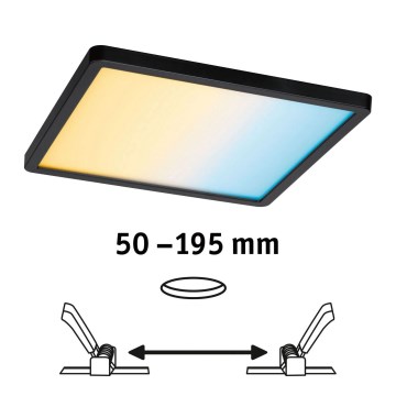 Paulmann 79967 - LED/16W IP44 Stmívatelné koupelnové podhledové svítidlo AREO 230V 23x23 cm černá
