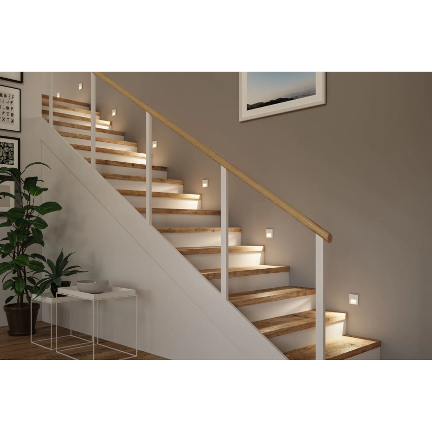 Paulmann 79999 - LED/1W Schodišťové svítidlo TSARO 230V Follow/bílá