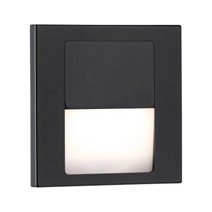 Paulmann 80001 - LED/1W Schodišťové svítidlo TSARO 230V Follow/černá