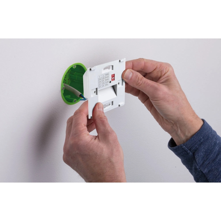 Paulmann 80004 - LED/1W Schodišťové svítidlo se senzorem TSARO 230V Lead/černá
