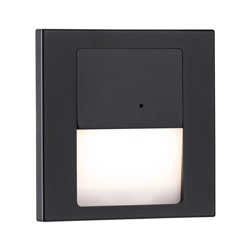 Paulmann 80004 - LED/1W Schodišťové svítidlo se senzorem TSARO 230V Lead/černá