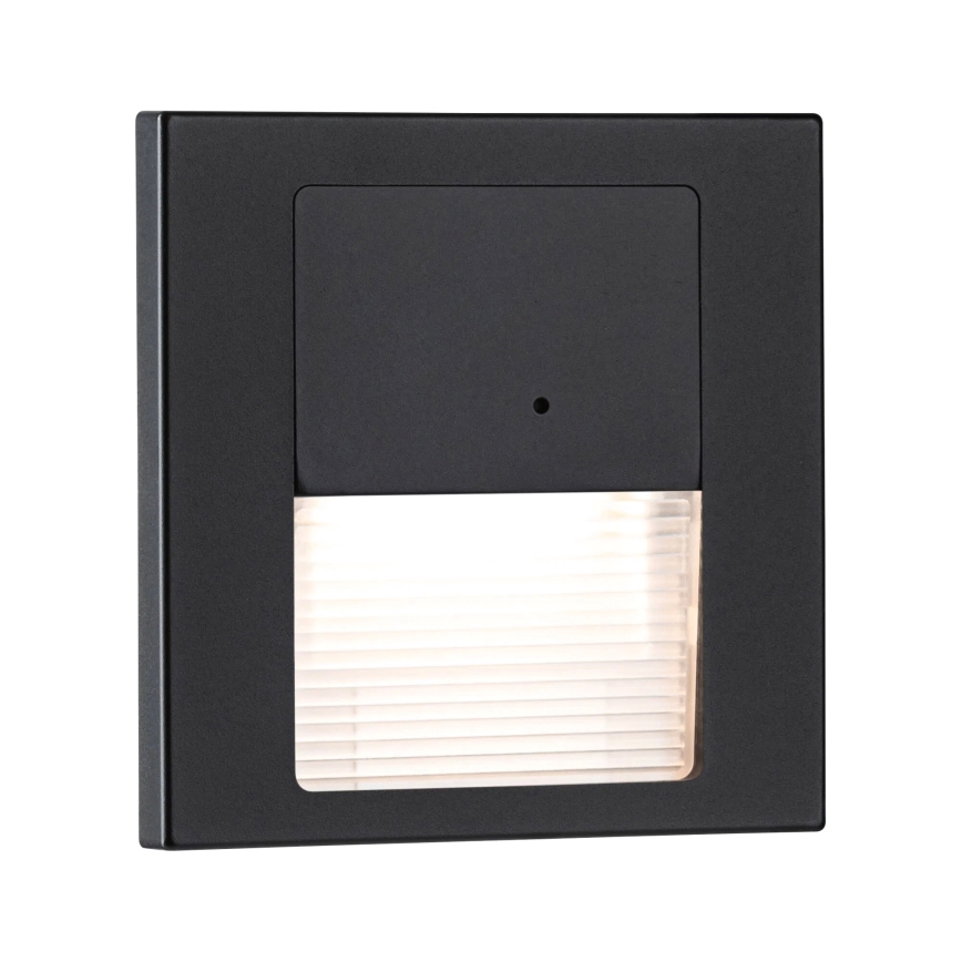 Paulmann 80004 - LED/1W Schodišťové svítidlo se senzorem TSARO 230V Lead/černá