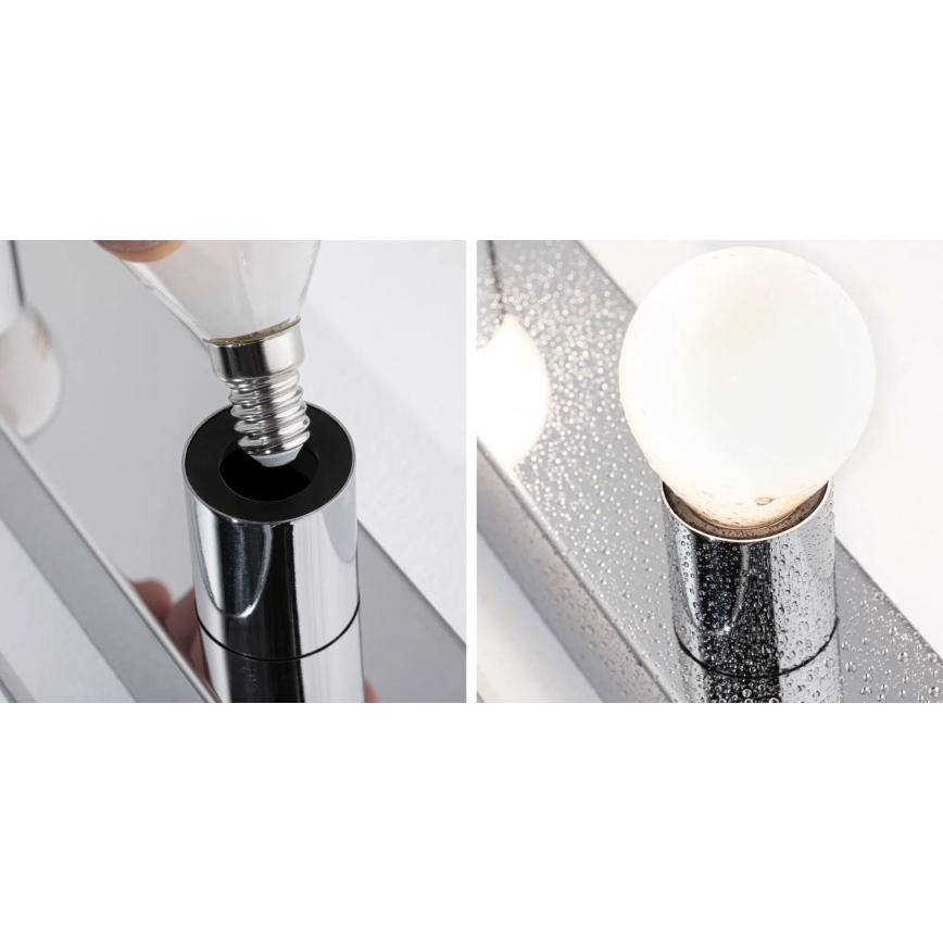 Paulmann 80098 - 4xE14/40W IP44 Koupelnové osvětlení zrcadla REGULA 230V lesklý chrom