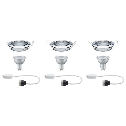 Paulmann 92101 - SADA 3x LED Podhledové svítidlo 3xGU10/6,5W/230V