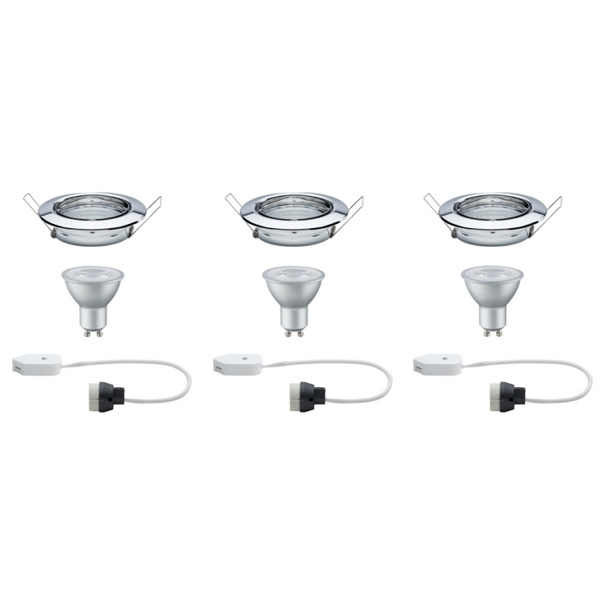 Paulmann 92101 - SADA 3x LED Podhledové svítidlo 3xGU10/6,5W/230V
